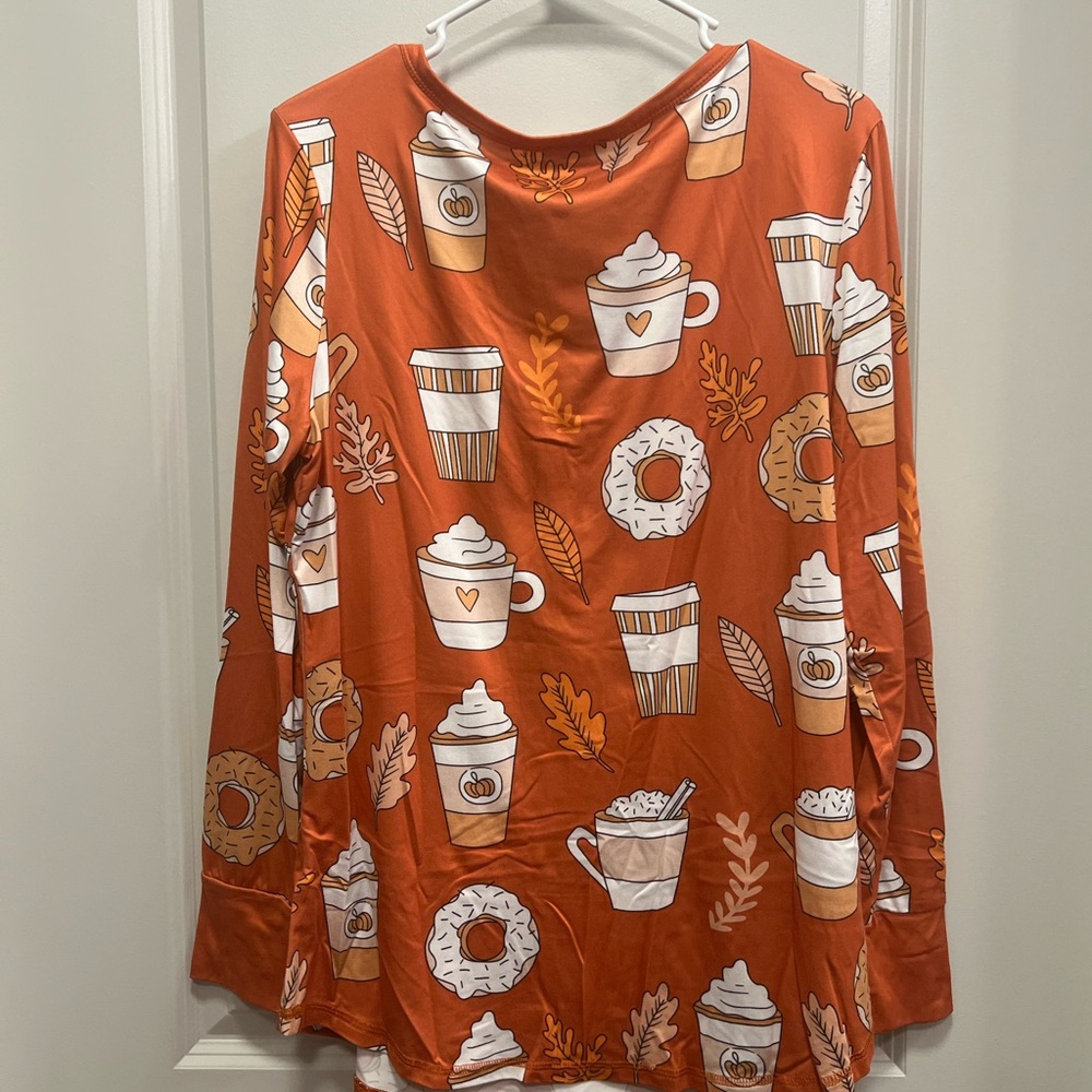 Pumpkin Spice XL Jogger PJ Set - Picture 5 of 10